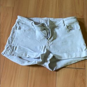 White Pacsun Jean Shorts